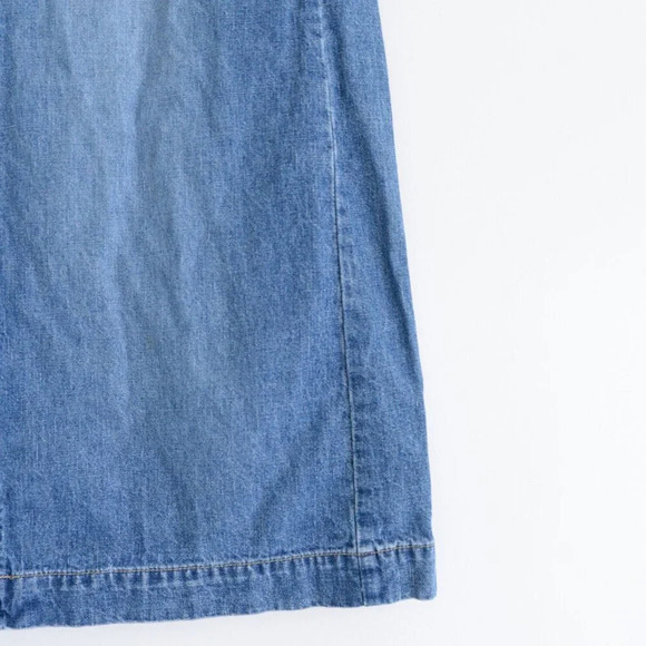 Vintage Tommy Hilfiger Tommy Jeans Mid Wash Back Slit Blue Denim Skirt 3 - Picture 2 of 13